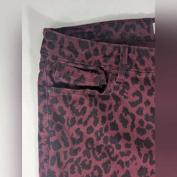 Social Standard Sanctuary Mid Rise Ankle Skinny Leopard Print Pants Size 12 - Picture 4 of 12